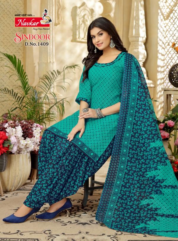 Navkar Sindoor Vol-14 Cotton Print Exclusive Look Readymade Suit